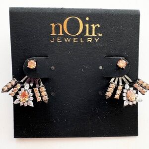 Noir NYC CZ gemstone earrings